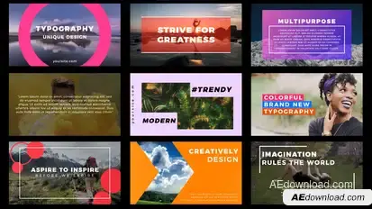 Typography & Titles Titles template preview