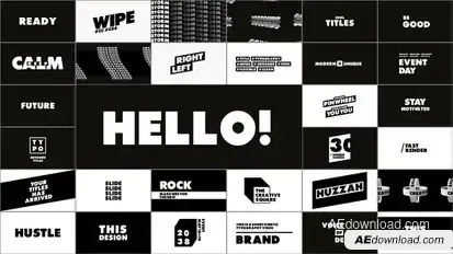 Typography & Titles Titles template preview