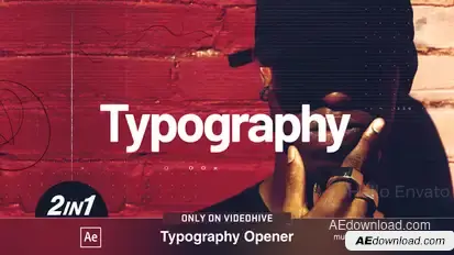 Typography - Typography intro Openers template preview