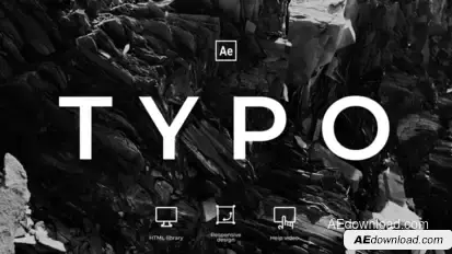 Typography Titles template preview