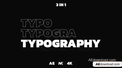 Typography Openers template preview