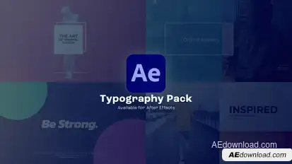 Typography Titles template preview