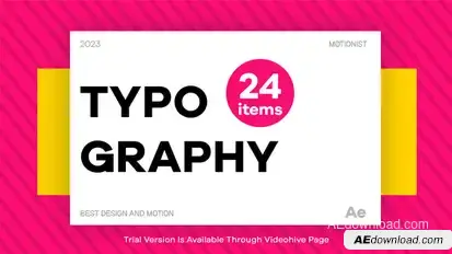 Typography Titles template preview