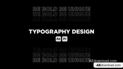 Typography Openers template preview