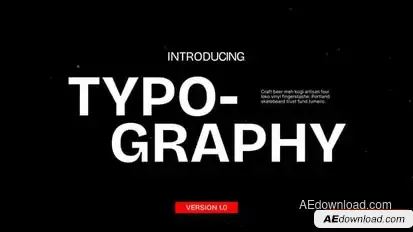 Typography Titles template preview