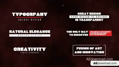 Typography Titles template preview