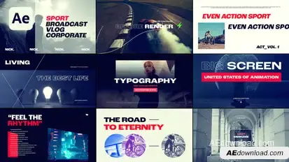 Typography Titles template preview