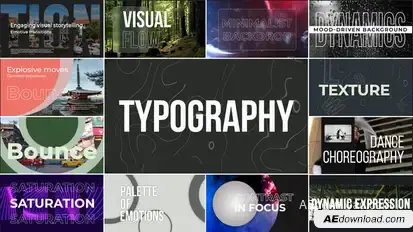 Typography Titles template preview