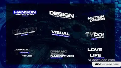 Typography | After Effects Titles template preview