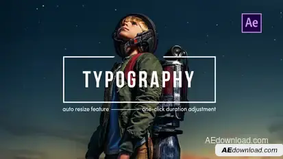 Typography | After Effects Titles template preview