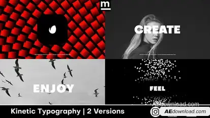 Typography Electronic Opener Titles template preview