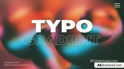 Typography Gradient Titles template preview