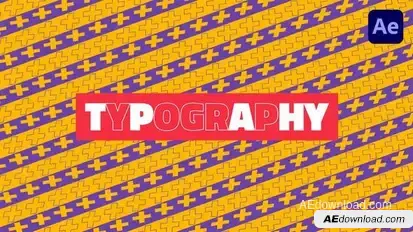 Typography Intro Openers template preview