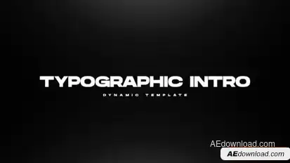 Typography Intro Openers template preview