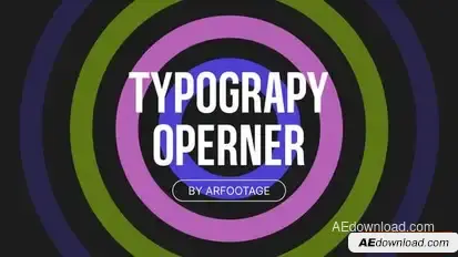 Typography Intro Titles template preview