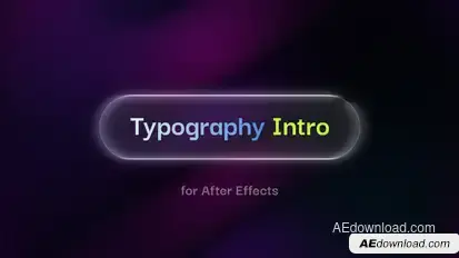 Typography Intro Titles template preview