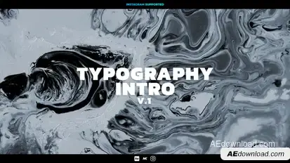 Typography Intro v.1 Elements template preview