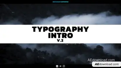 Typography Intro v.2 Elements template preview