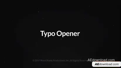 Typography Opener Openers template preview