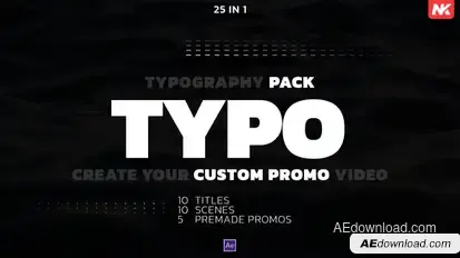 Typography Pack broadcast-packages template preview