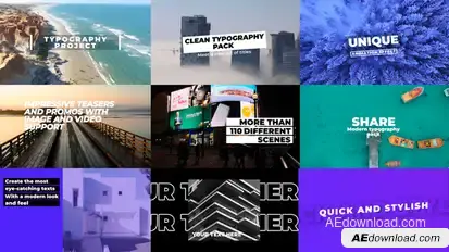 Typography Pack | AE Titles template preview