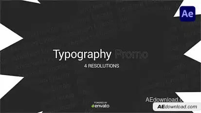 Typography Promo Product Promo template preview