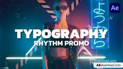 Typography Rhythm Promo Openers template preview