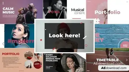 Typography Slide 2.0 | After Effects Titles template preview