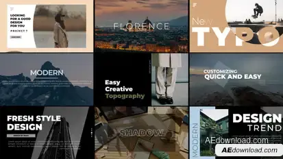 Typography Slide | After Effects Titles template preview