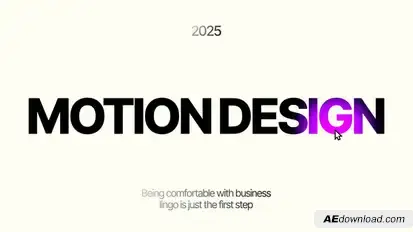 Typography Slide Logo Stings template preview
