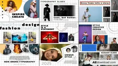 Typography Slides 1.0 | AE Titles template preview
