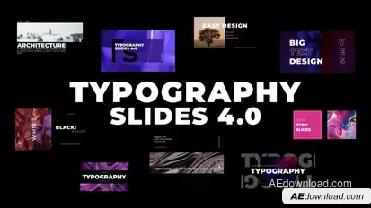 Typography Slides 4.0 | After Effects Titles template preview
