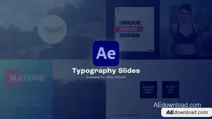 Typography Slides Titles template preview