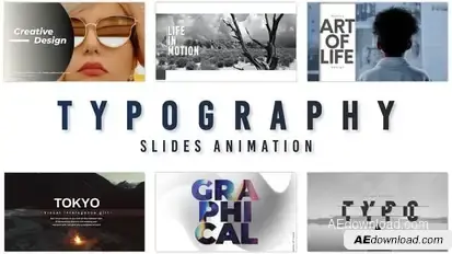Typography Slides Titles template preview