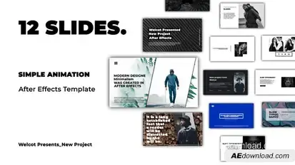 Typography Slides | After Effects Titles template preview