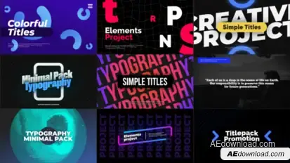 Typography Slides Vol.01 Elements template preview