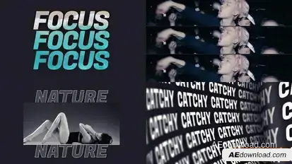 Typography Slideshow For Promo Openers template preview