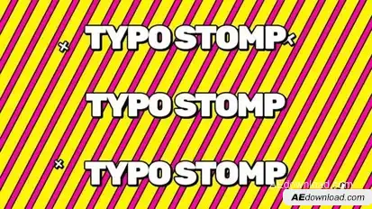 Typography Stomp Openers template preview