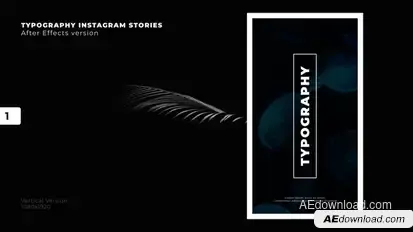Typography Stories Titles template preview