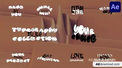Typography Title | After Effects Titles template preview