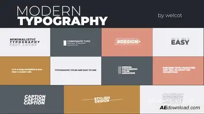 Typography Titles 1.0 | After Effects Titles template preview