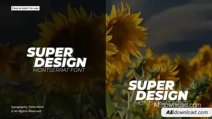 Typography Titles 1.0 | After Effects Titles template preview
