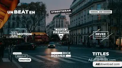 Videohive Typography Titles 2.0 | After Effects 43047037 Titles template preview