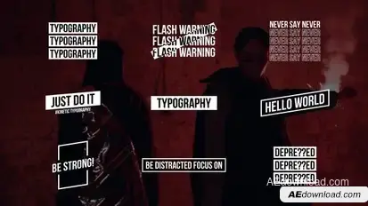 Typography Titles 2.0 | After Effects Titles template preview