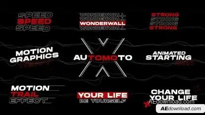 Typography Titles 2.0 | After Effects Titles template preview