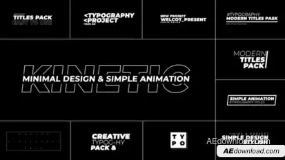 Typography Titles 2.0 | After Effects Titles template preview