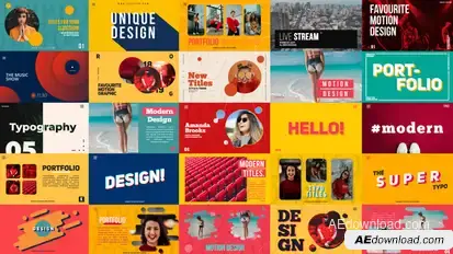 Typography Titles Titles template preview
