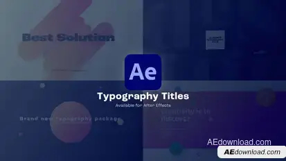 Typography Titles Titles template preview