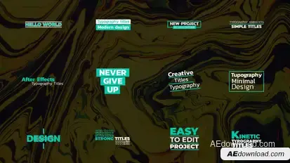 Typography Titles | AE Titles template preview