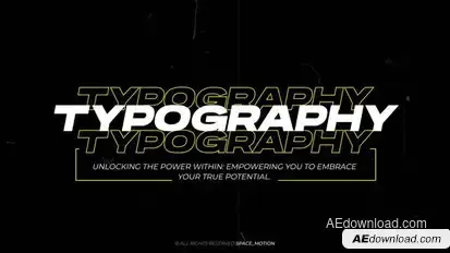Typography Titles _AE Titles template preview